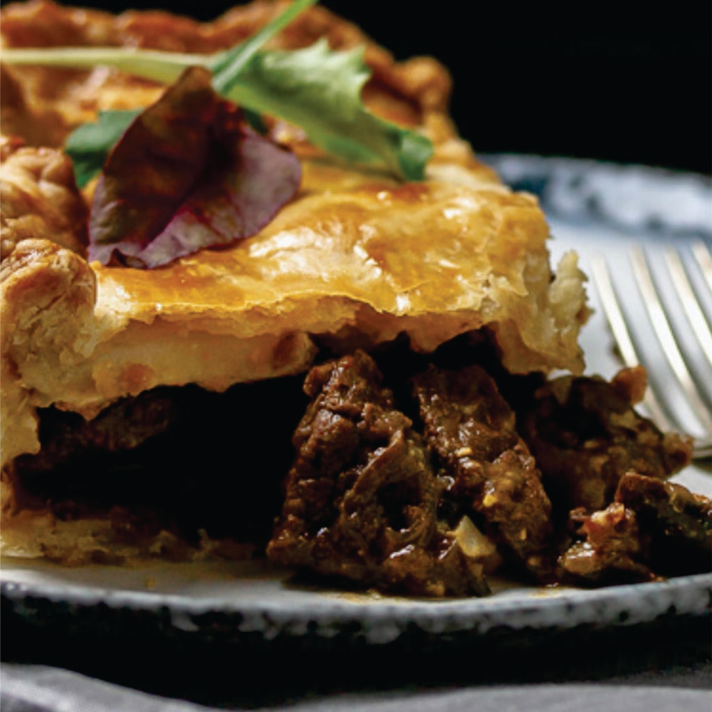 prepared frozen beef pepper pie, heat-n-eat ready meal that can be prepared in the microwave, airfryer or oven Each pie is brimming with succulent, tender beef and a rich, peppery sauce, all encased in a golden, flaky pastry that promises satisfaction in every bite.